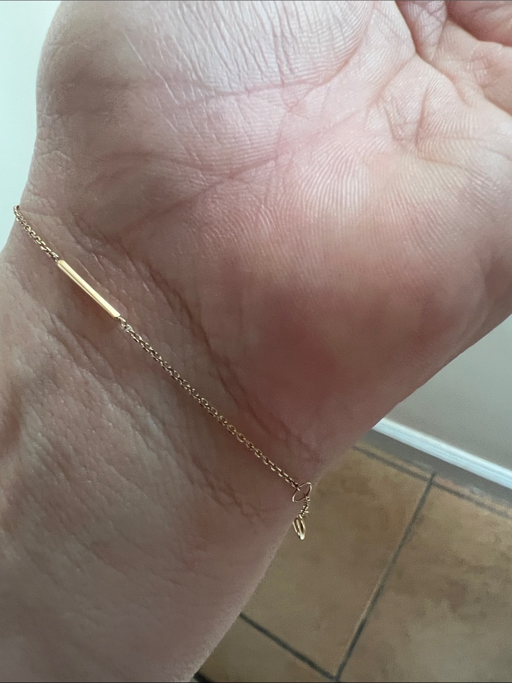 Gorjana 14k Gold Bar Chain Bracelet